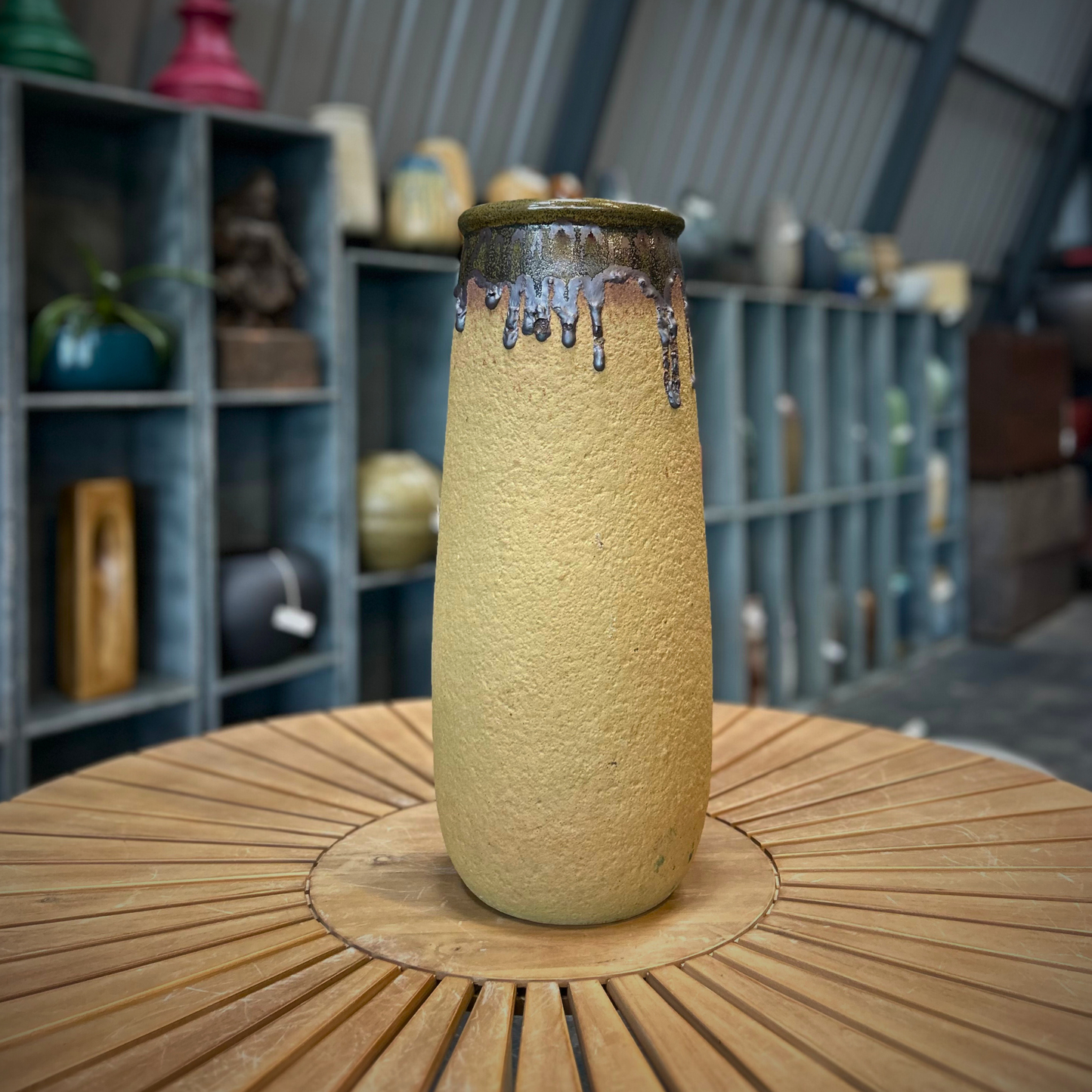 Hand-Painted Ceramic Vase