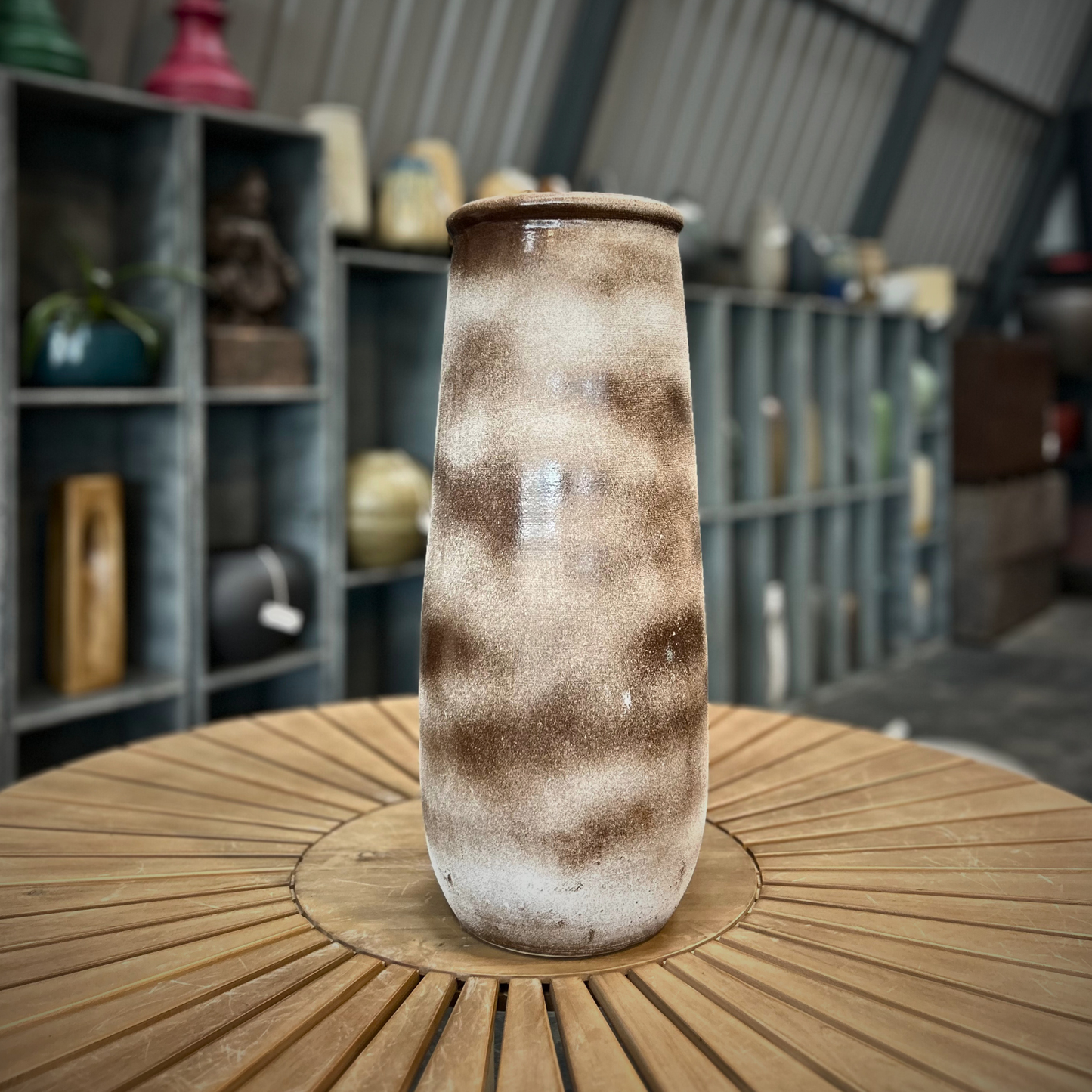 Rustic Aura – Earth-Toned Ceramic Vase Type 3