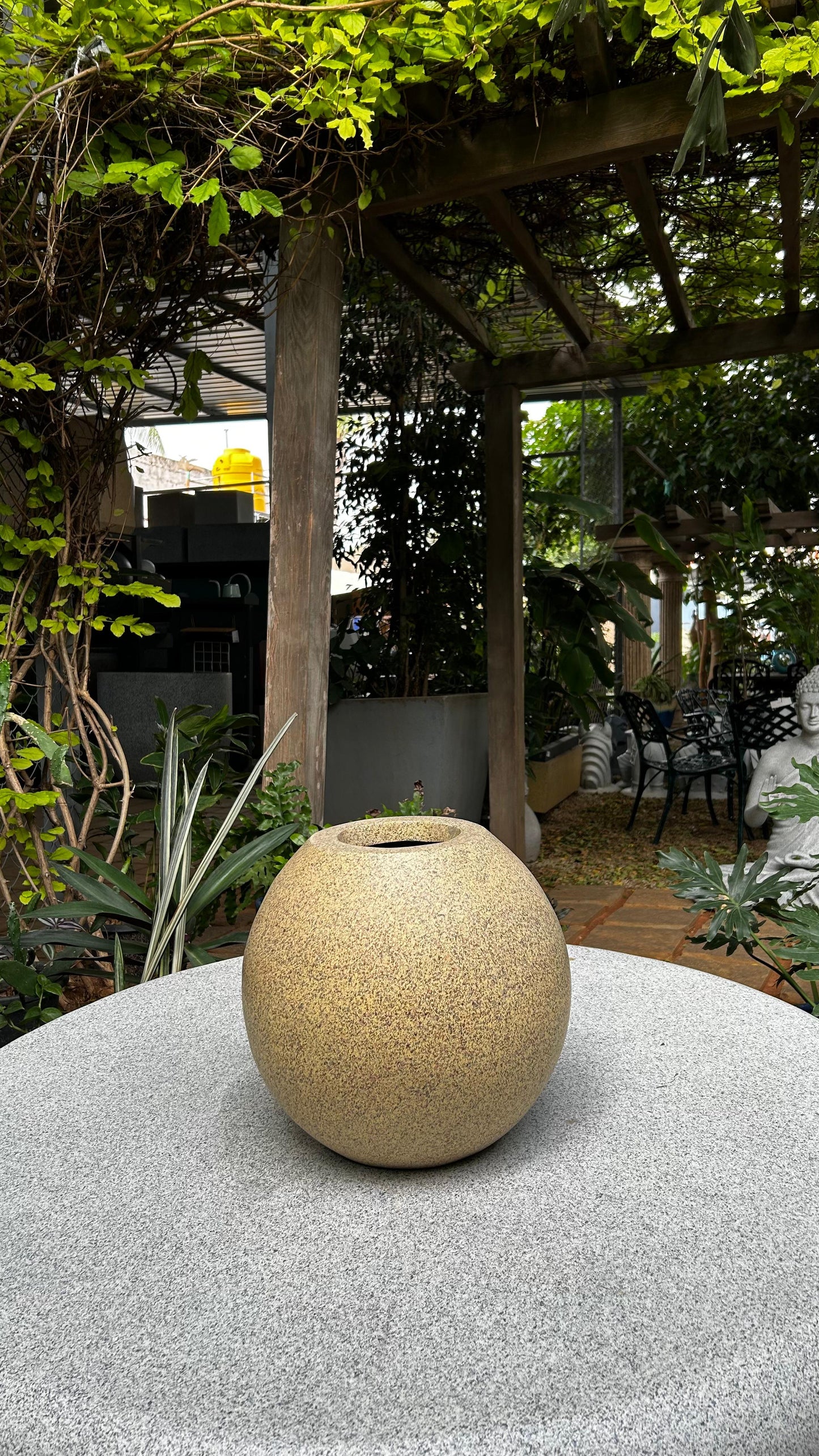 Earth Tone Globe Planter