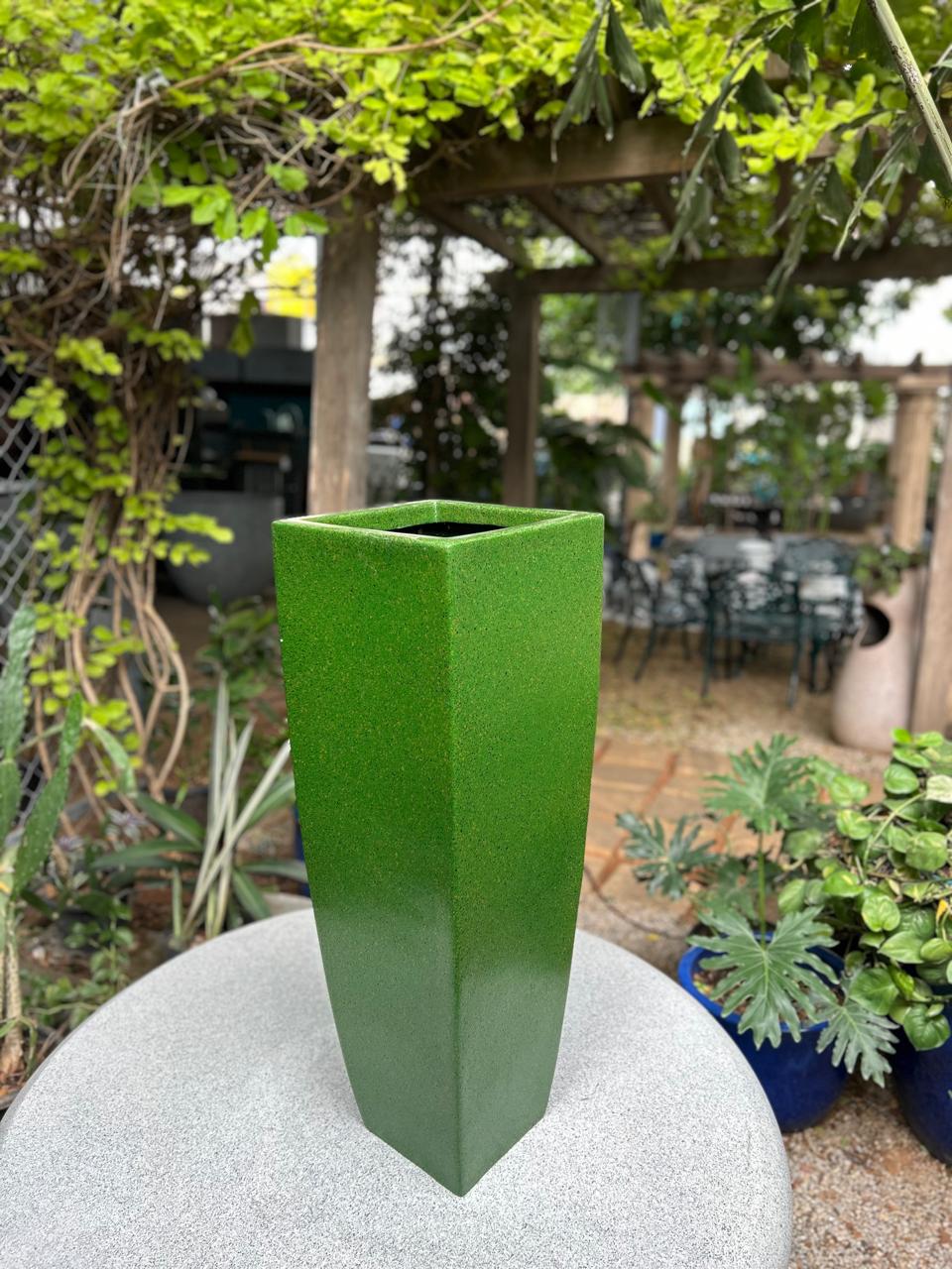 Forest-Green Square Planter