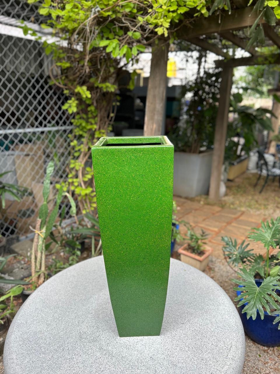 Forest-Green Square Planter