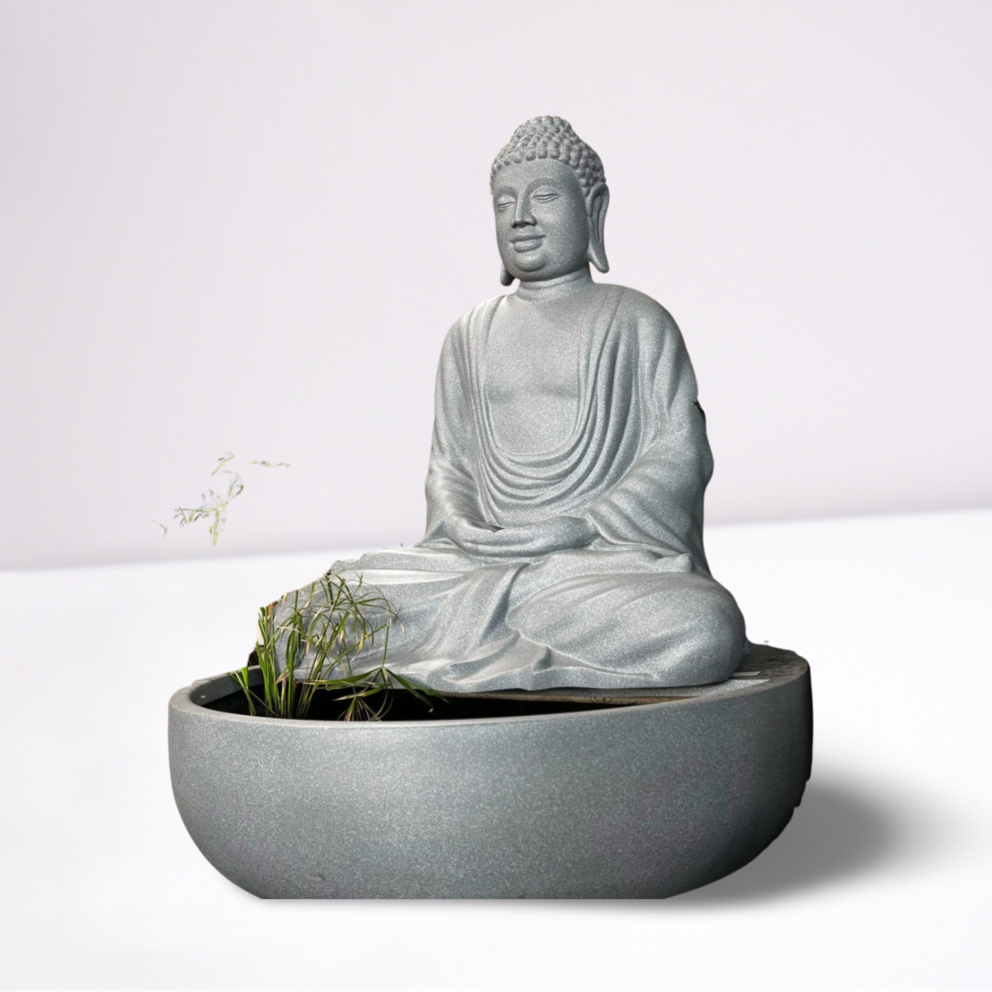 Large Fiber Buddha Sculpture