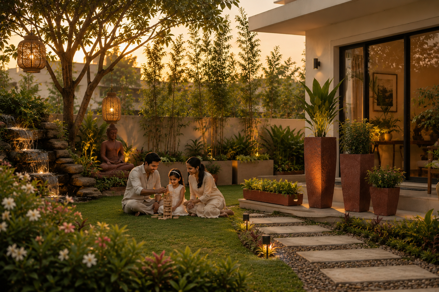 Garden space — planters and outdoor décor