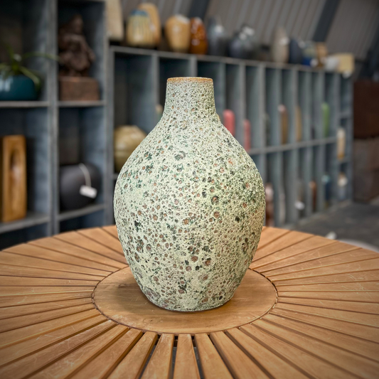 Rustic Terracotta-Style Ceramic Vase