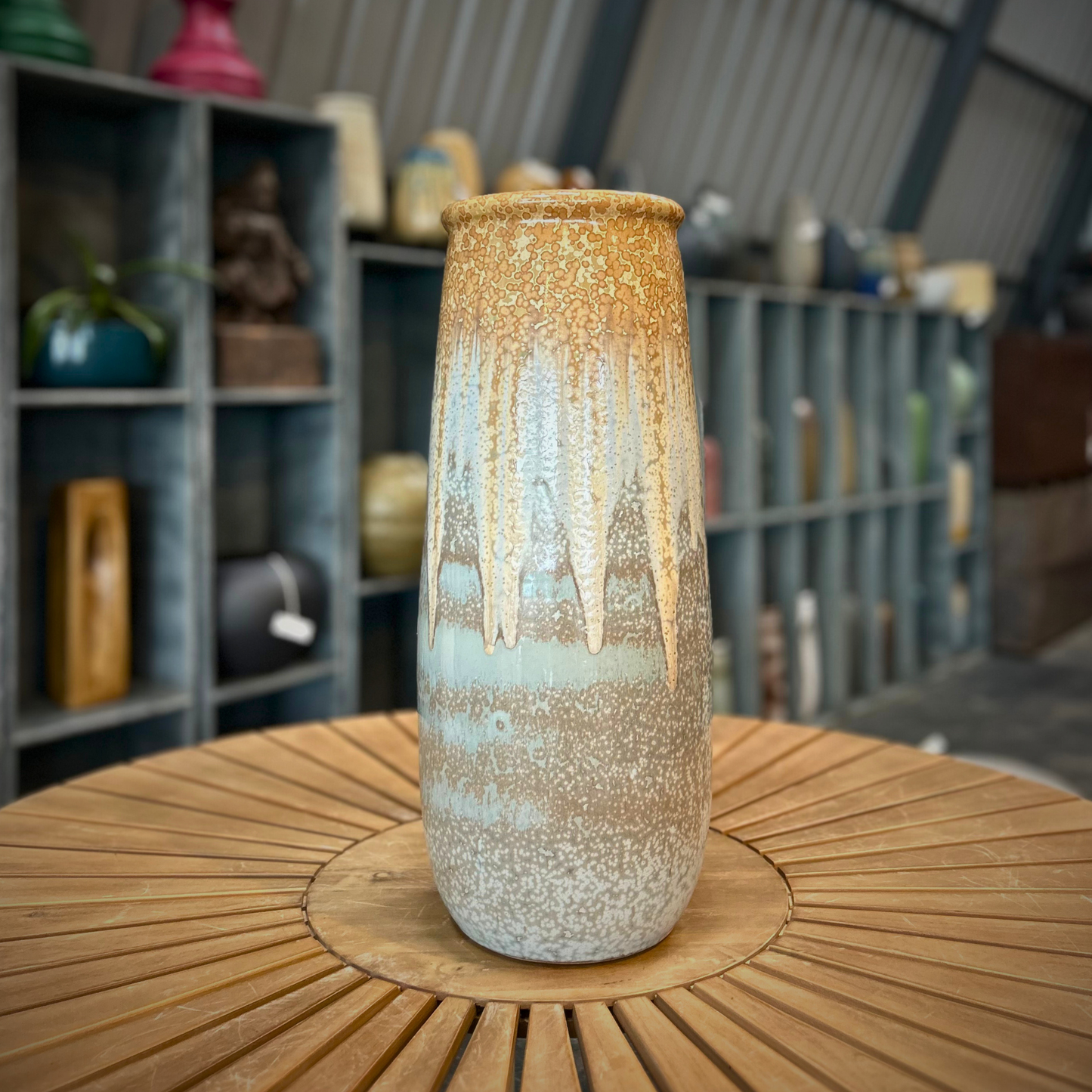 Rustic Aura – Earth-Toned Ceramic Vase Type 2