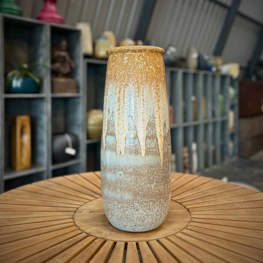 Rustic Aura – Earth-Toned Ceramic Vase Type 2