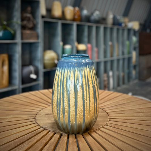 Dual Harmony – Two-Tone Ceramic Vase