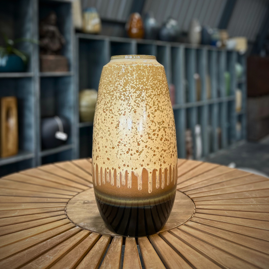 Stone Mist – Textured Ceramic Vase type 2