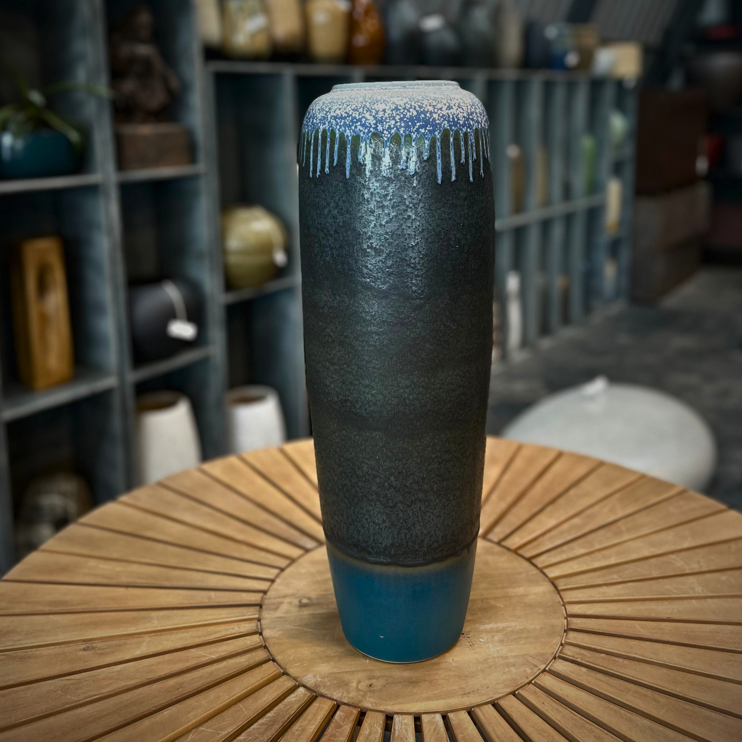 Stone Mist – Textured Ceramic Vase Type 8
