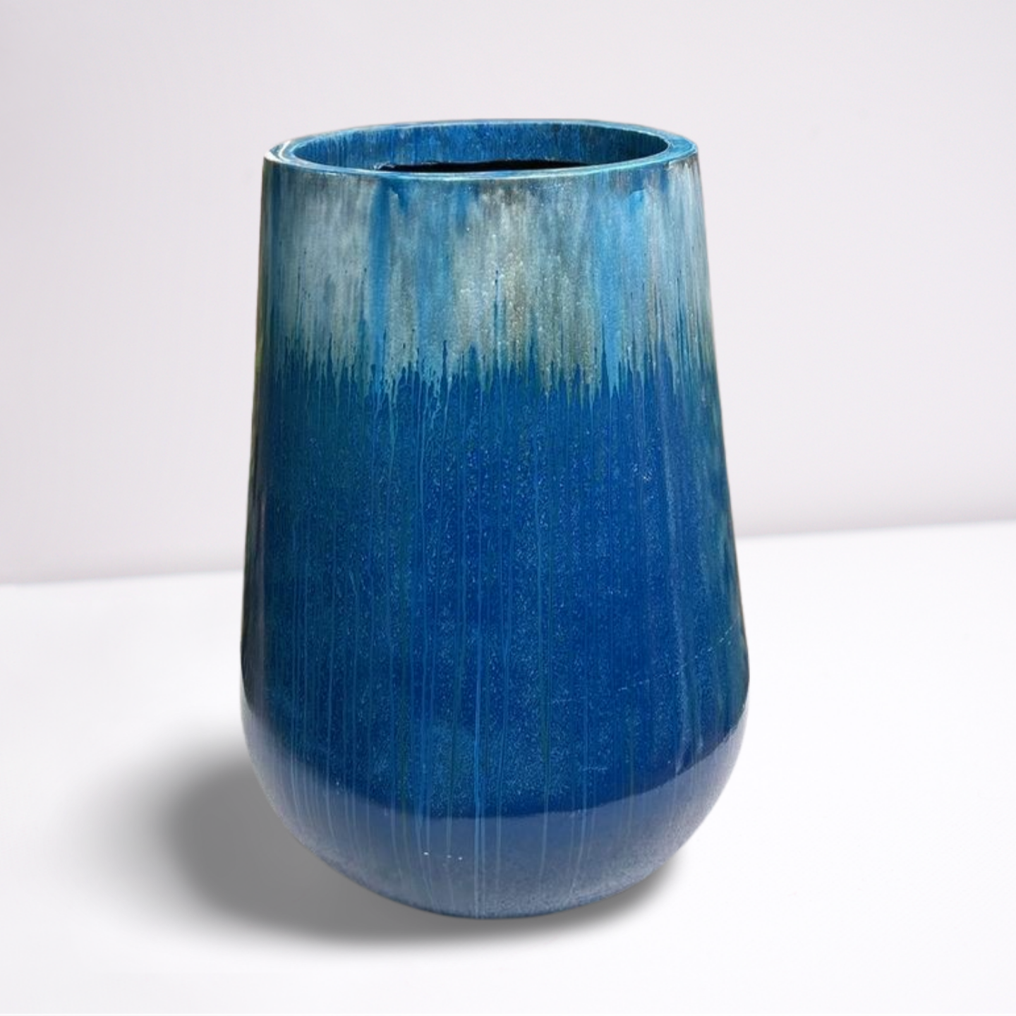 Bluish Shade Textured Garden Planter