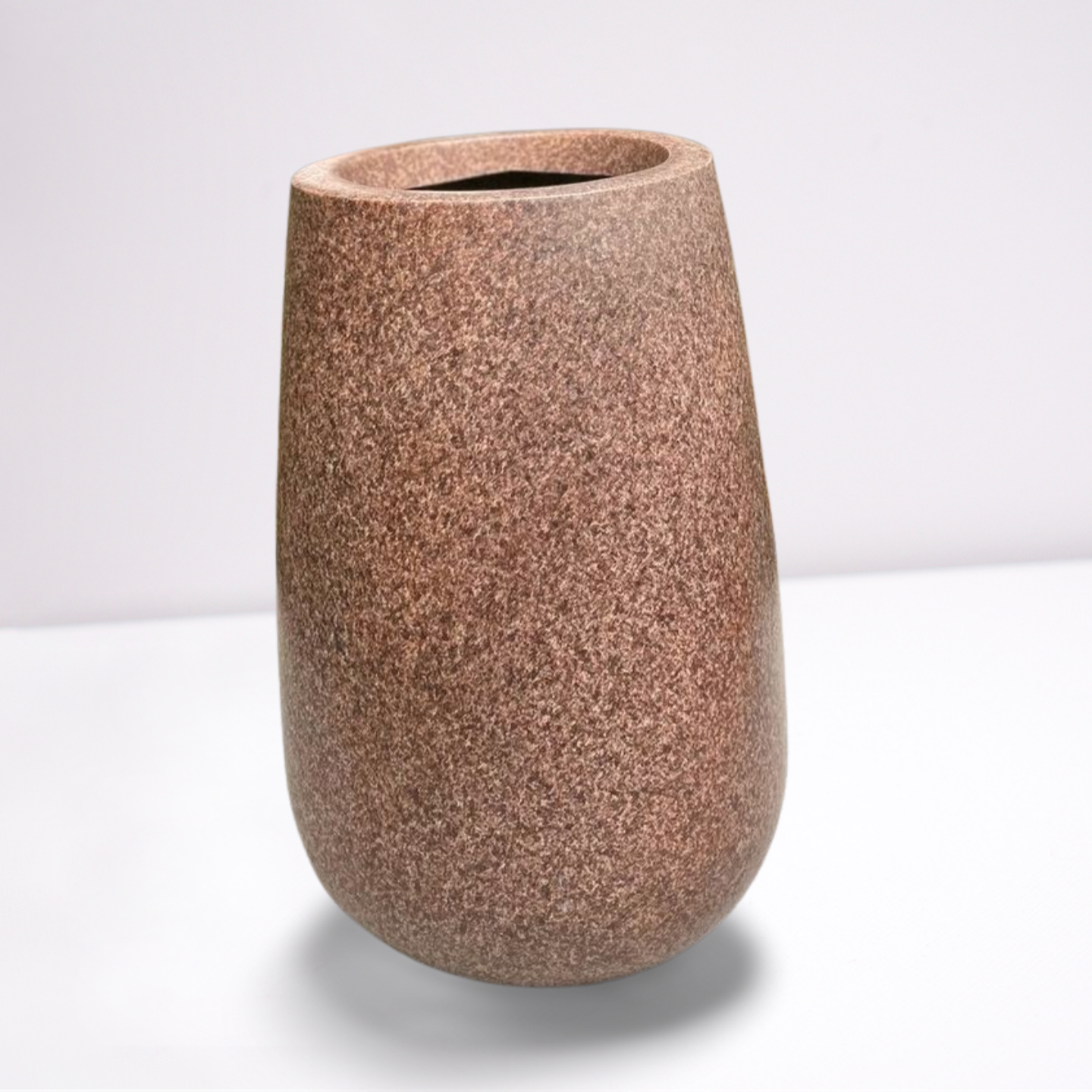 Textured Brown Stone Effect Planter