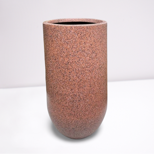 Tall Reddish Brown Outdoor Planter