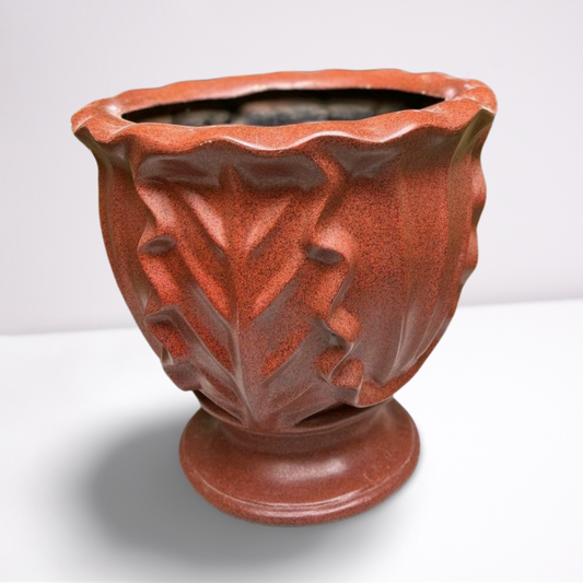 Vintage Style Rust Brown Urn Planter