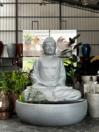 Large Fiber Buddha Sculpture