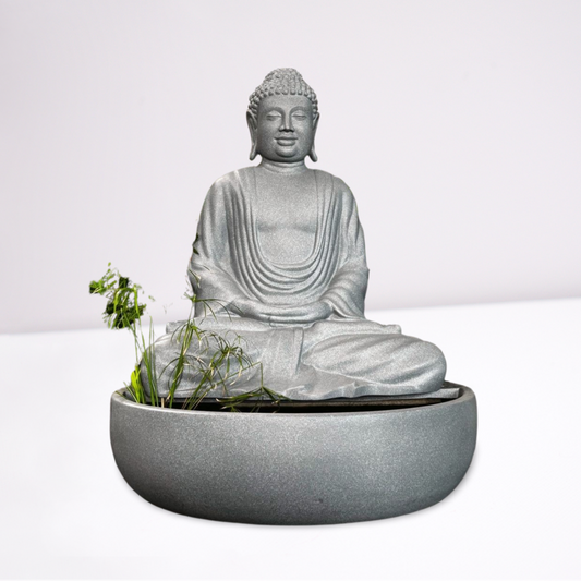Large Fiber Buddha Sculpture